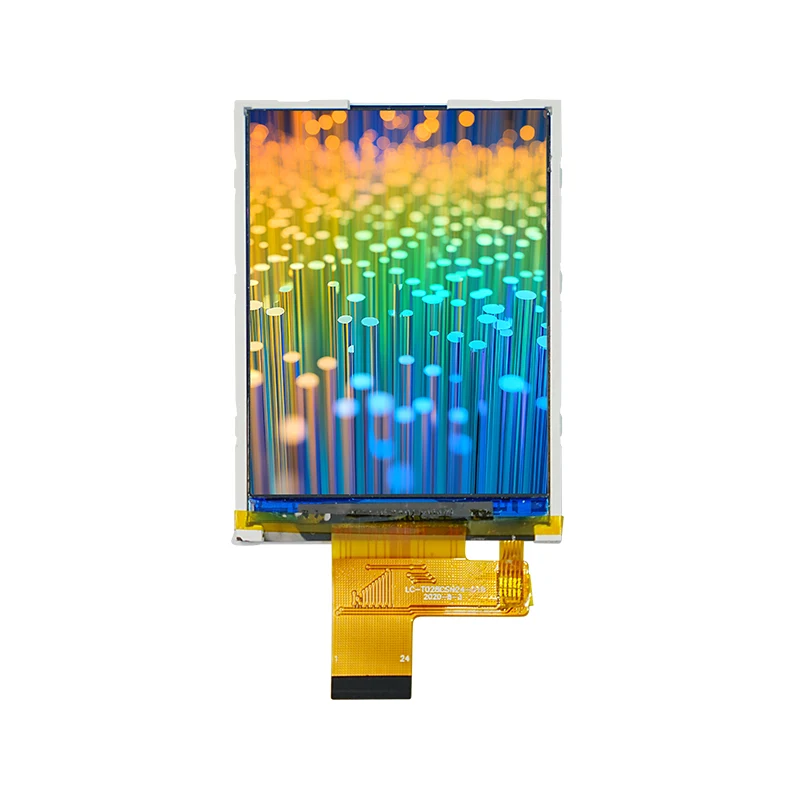 2.4 '' عادةً وحدة عرض LCD صغيرة بيضاء TFT