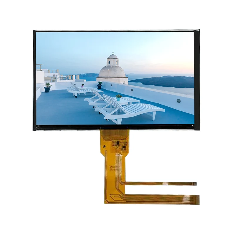 وحدة شاشة تعمل باللمس رفيعة داخل الخلية مقاس 7.0 بوصة باللون الأسود عادةً